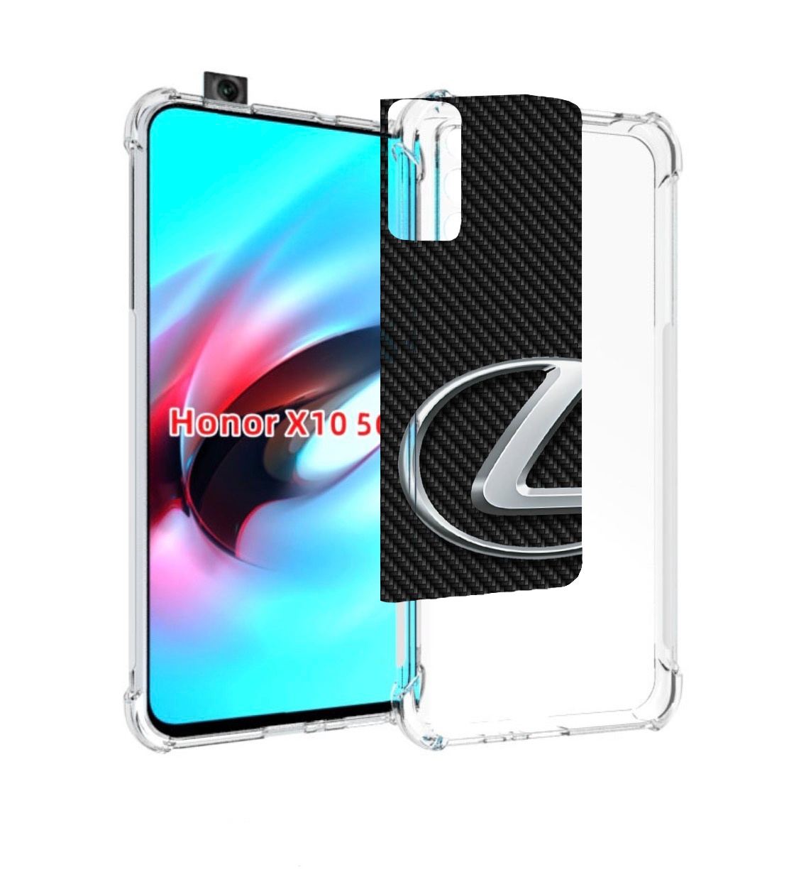 

Чехол MyPads lexus 3 для Honor X10, Прозрачный, Tocco