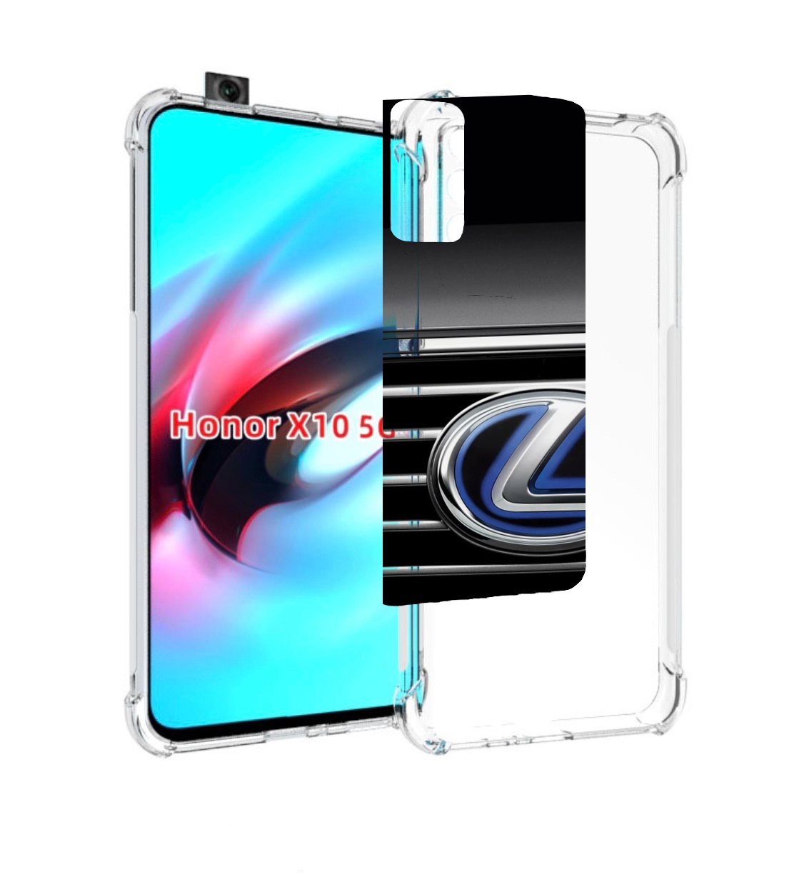 

Чехол MyPads lexus-лексус-2 для Honor X10, Прозрачный, Tocco