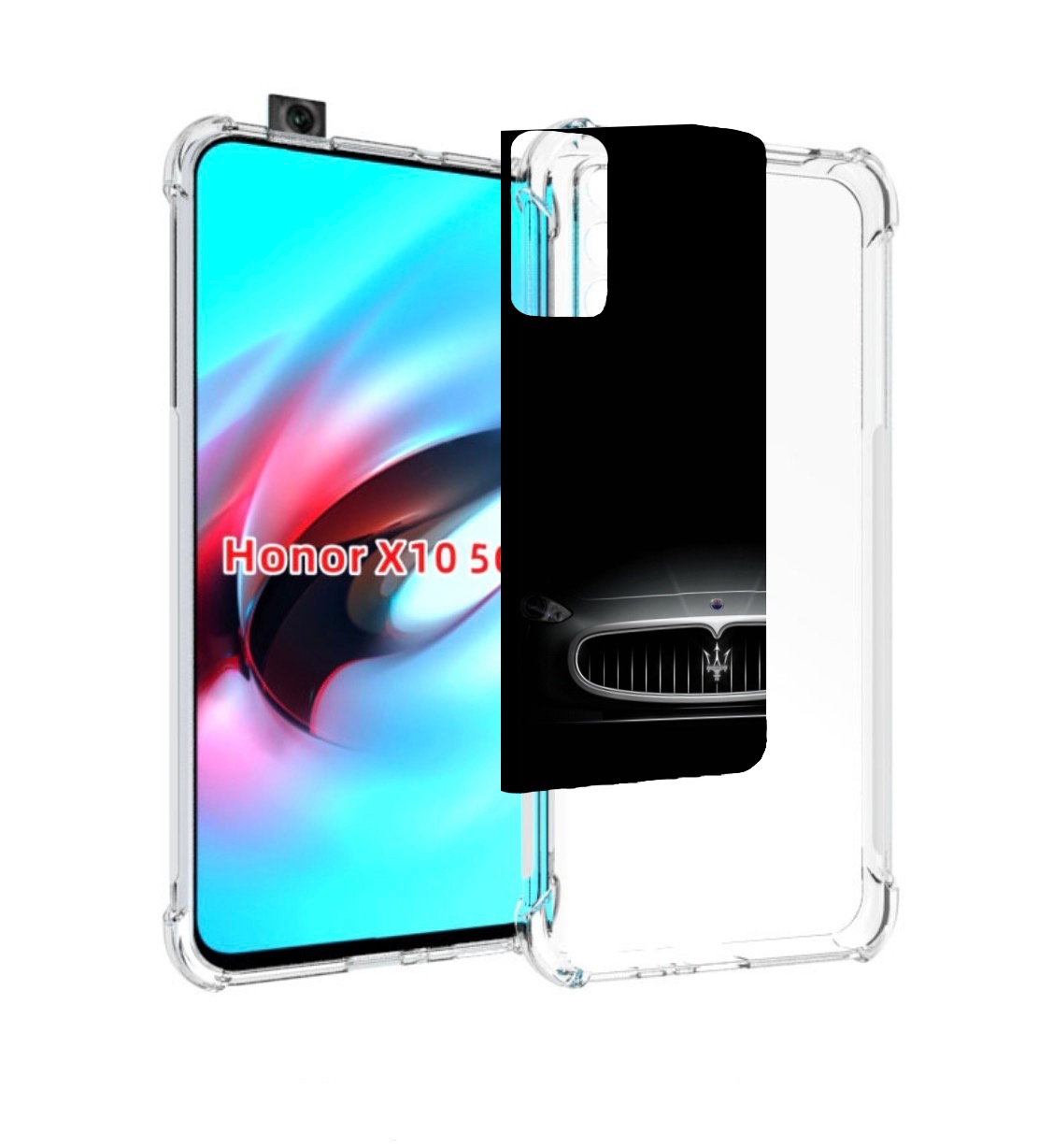

Чехол MyPads maserati 1женский для Honor X10, Прозрачный, Tocco