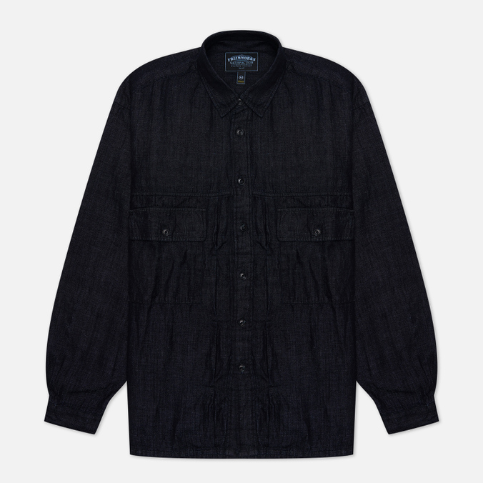 

Мужская рубашка FrizmWORKS Denim Trucker Oversized синий, Размер M, Denim Trucker Oversized