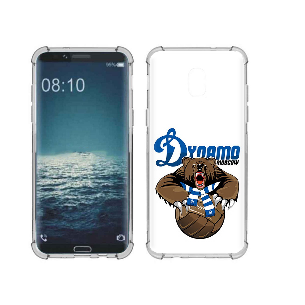 

Чехол MyPads Tocco для Samsung Galaxy J3 ФК Динамо медведь (PT226926.574.175), Прозрачный, Tocco