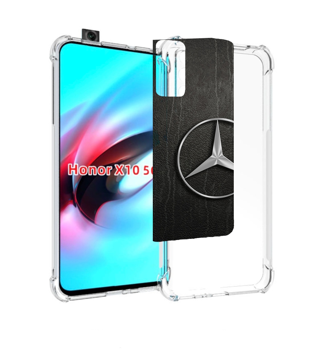 

Чехол MyPads mercedes-мерседес-2 мужской для Honor X10, Прозрачный, Tocco