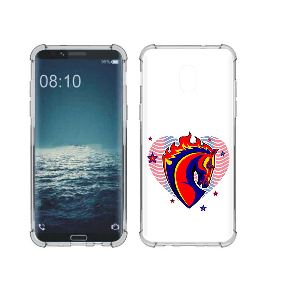 

Чехол MyPads Tocco для Samsung Galaxy J3 ФК ЦСЛ Лошадь (PT226926.574.180), Прозрачный, Tocco