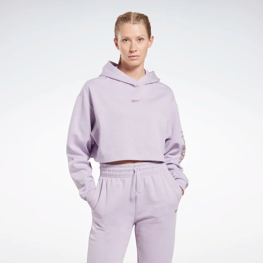 Толстовка женская Reebok Modern Safari Cover-Up фиолетовая XS