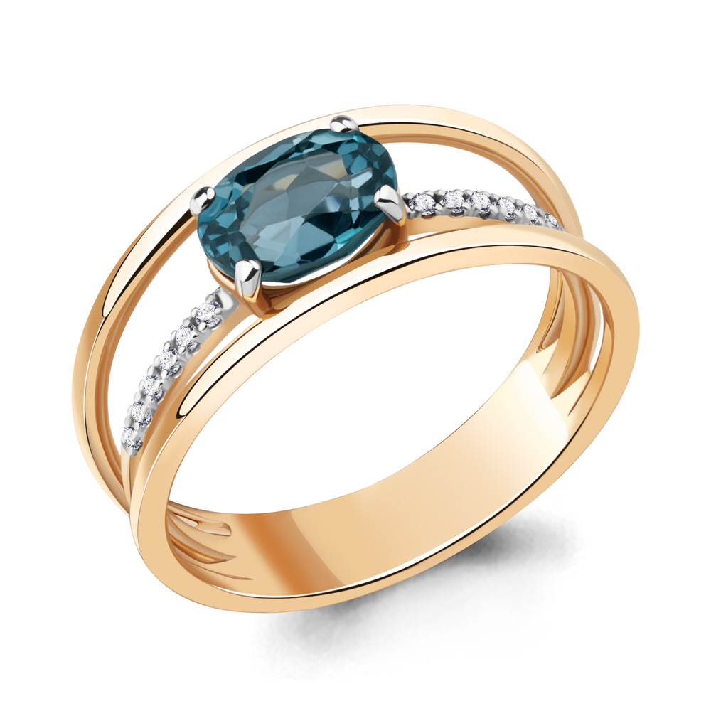 

Кольцо из красного золота с бриллиантом Aquamarine Aquamarine 964115к_585_кз р, 964115к_585_кз