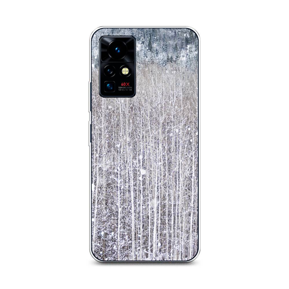 

Чехол на Infinix Zero X Pro "Снежный лес", Бежевый;серый;белый, 3101150-5