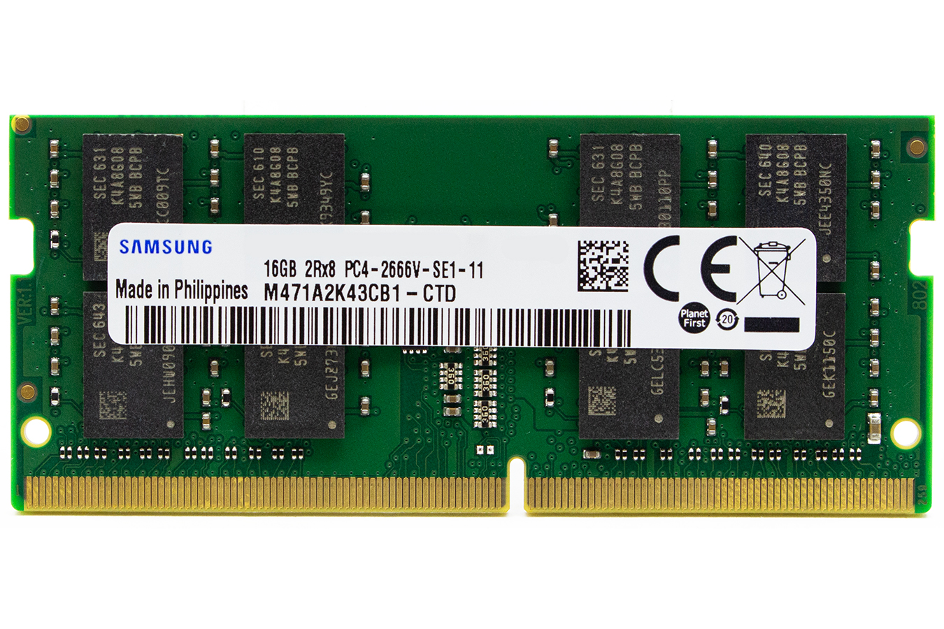 

Оперативная память Samsung M471A2K43CB1-CTD DDR4 1x16Gb 2666MHz, M471A2K43CB1-CTD