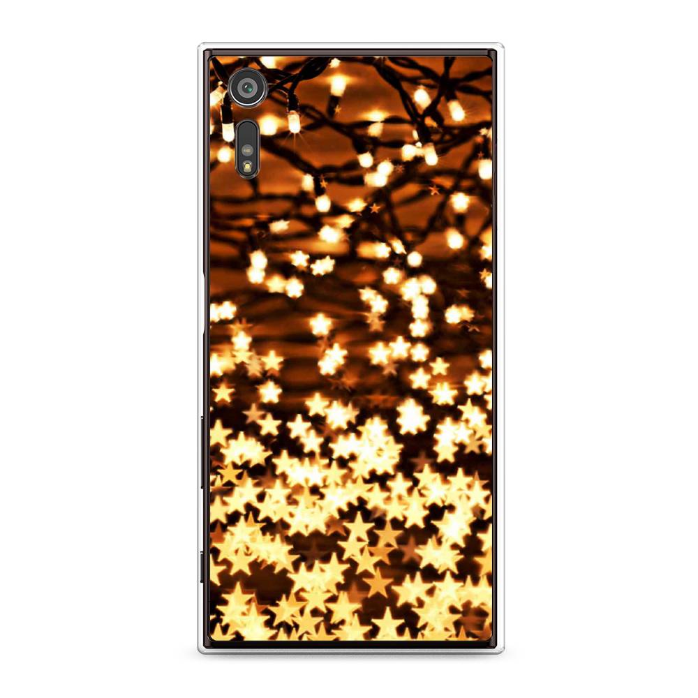 

Чехол для Sony Xperia XZ "Новогодняя гирлянда", Золотистый, 51450-5