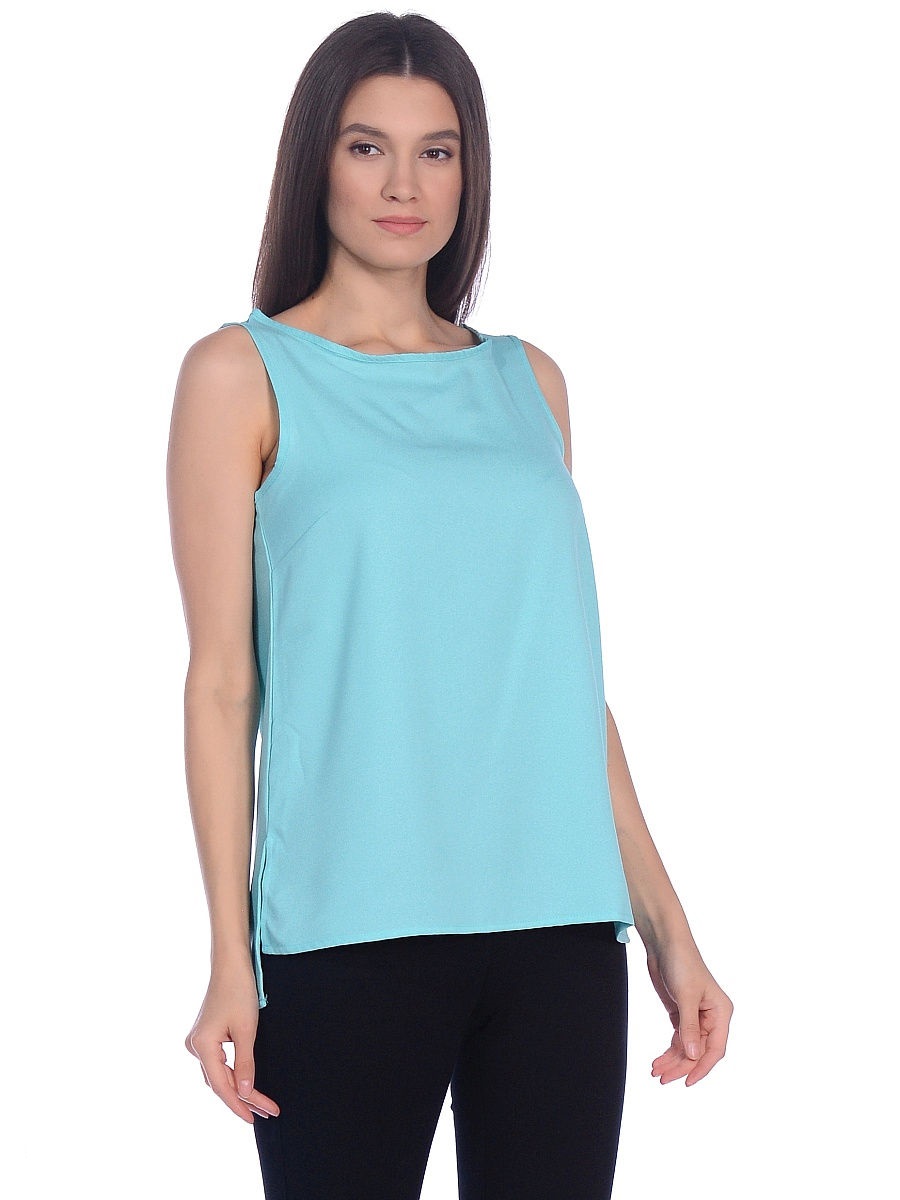 

Блуза женская Modis M201W01417Y076F бирюзовая 42 RU