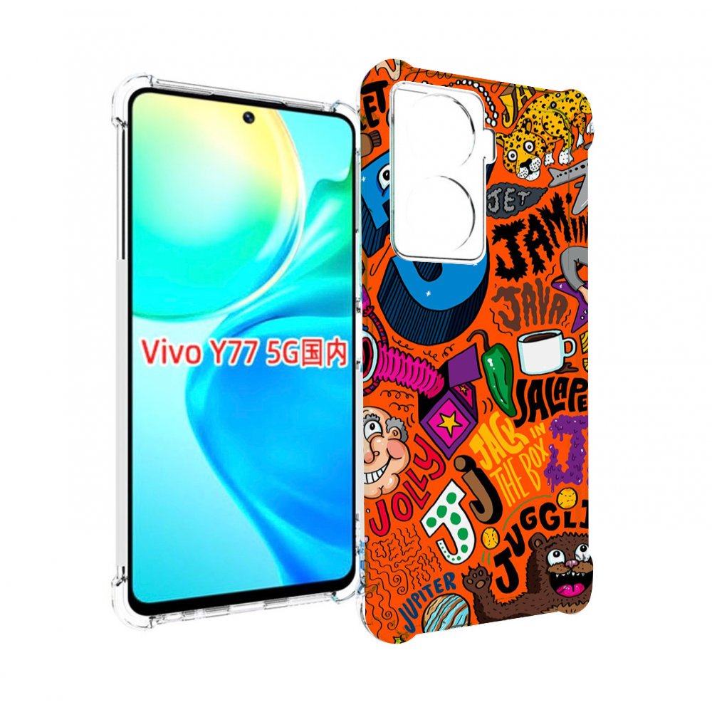 

Чехол Mypads Funky-Decor Для Vivo Y77 5G, Прозрачный, Tocco