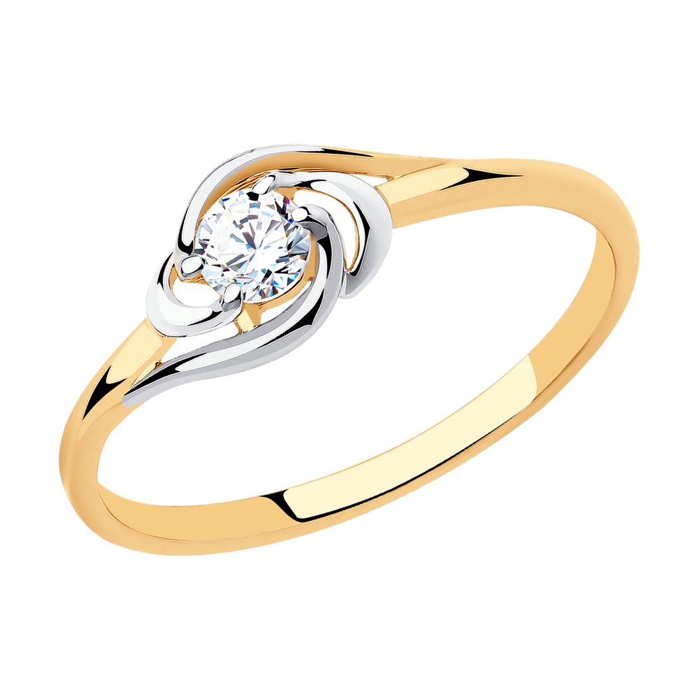 

Кольцо из золота р. 16,5 Diamant 51-110-00815-1, фианит, 51-110-00815-1
