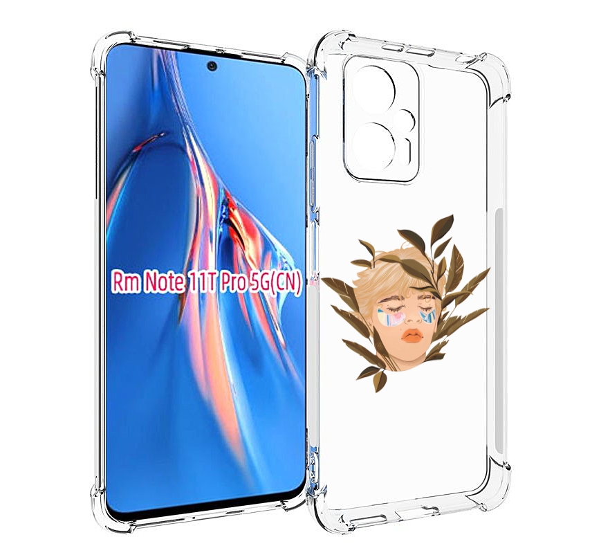 

Чехол MyPads лицо-с-патчами для Xiaomi Redmi Note 11T Pro / 11T Pro Plus / Poco X4 GT п..., Прозрачный, Tocco