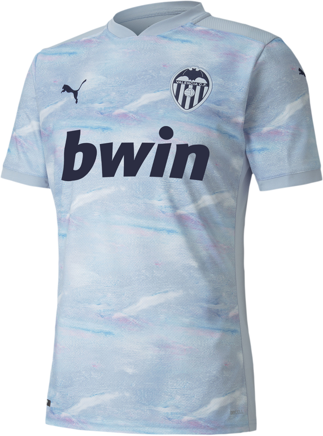 

Футболка мужская PUMA Valencia Cf 3Rd Shirt Replica голубая S, Valencia Cf 3Rd Shirt Replica