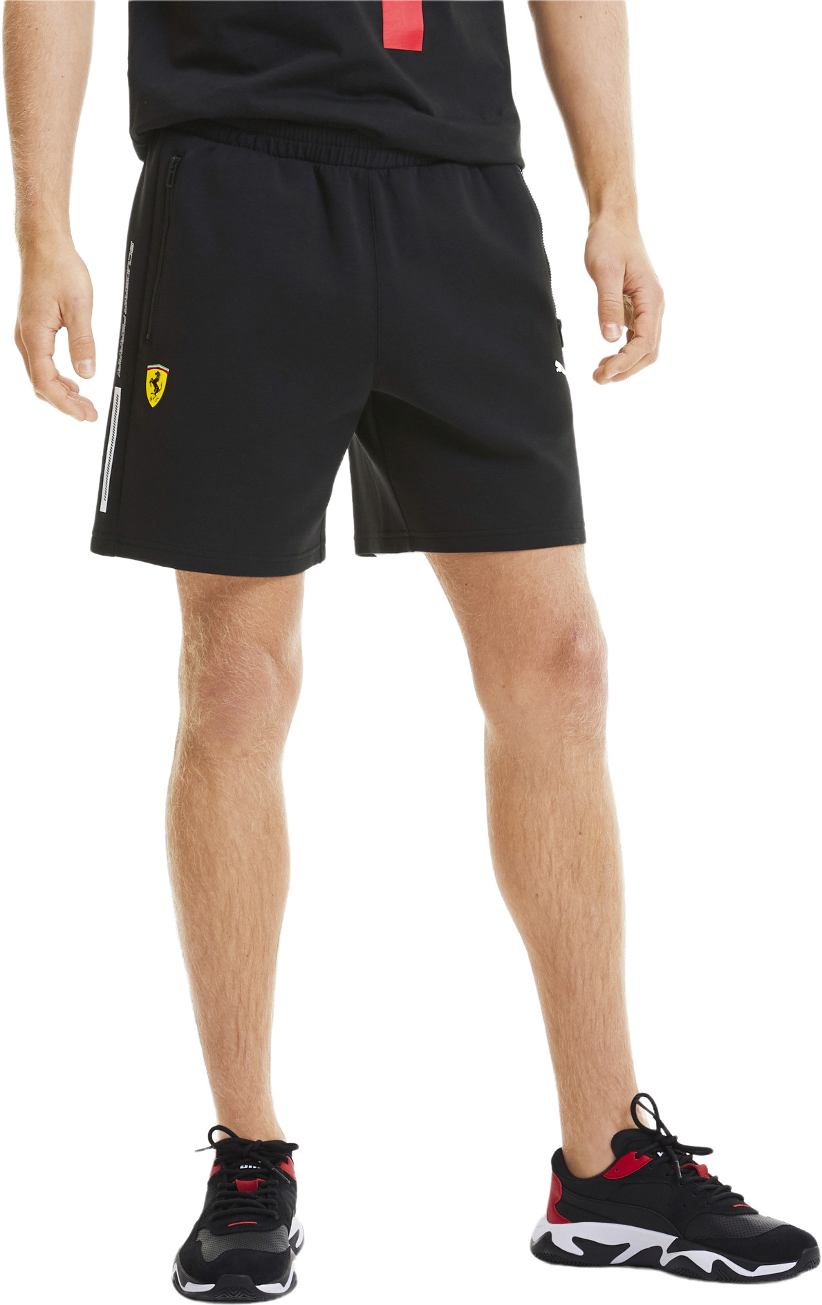 

Шорты мужские PUMA Ferrari Sweat Shorts черные S, Ferrari Sweat Shorts