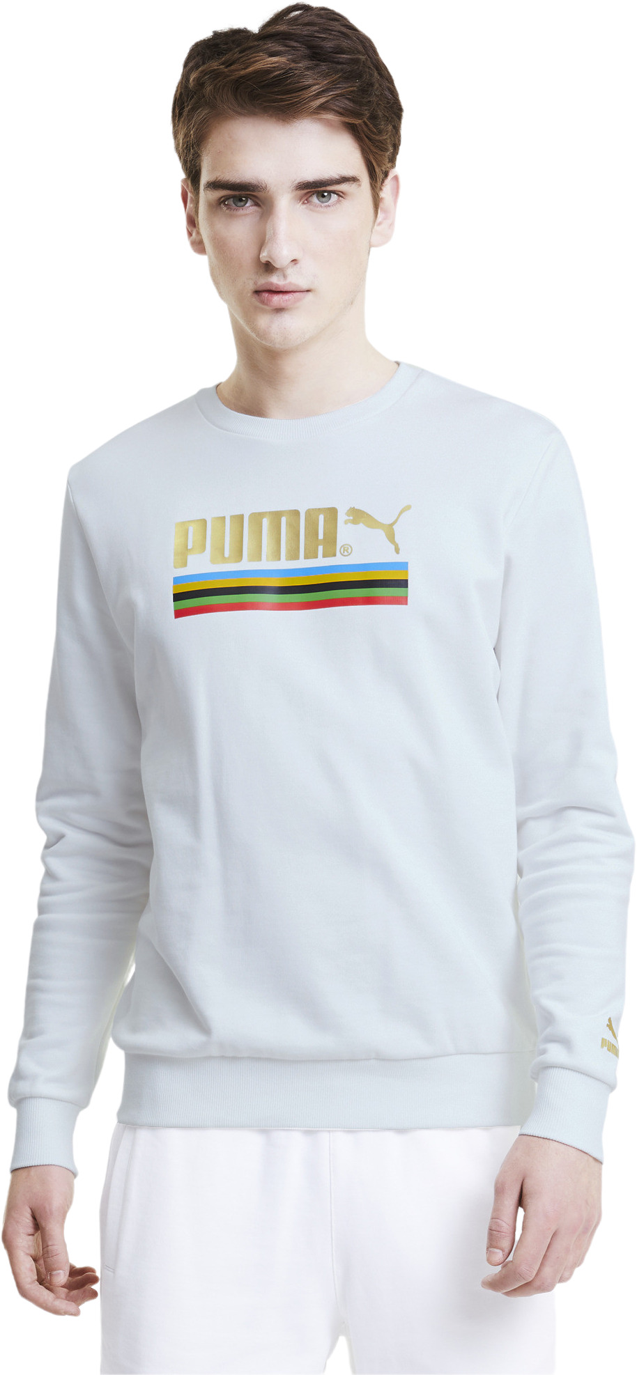 

Свитшот мужской PUMA Tailored For Sport Wh Crew белый S, Tailored For Sport Wh Crew