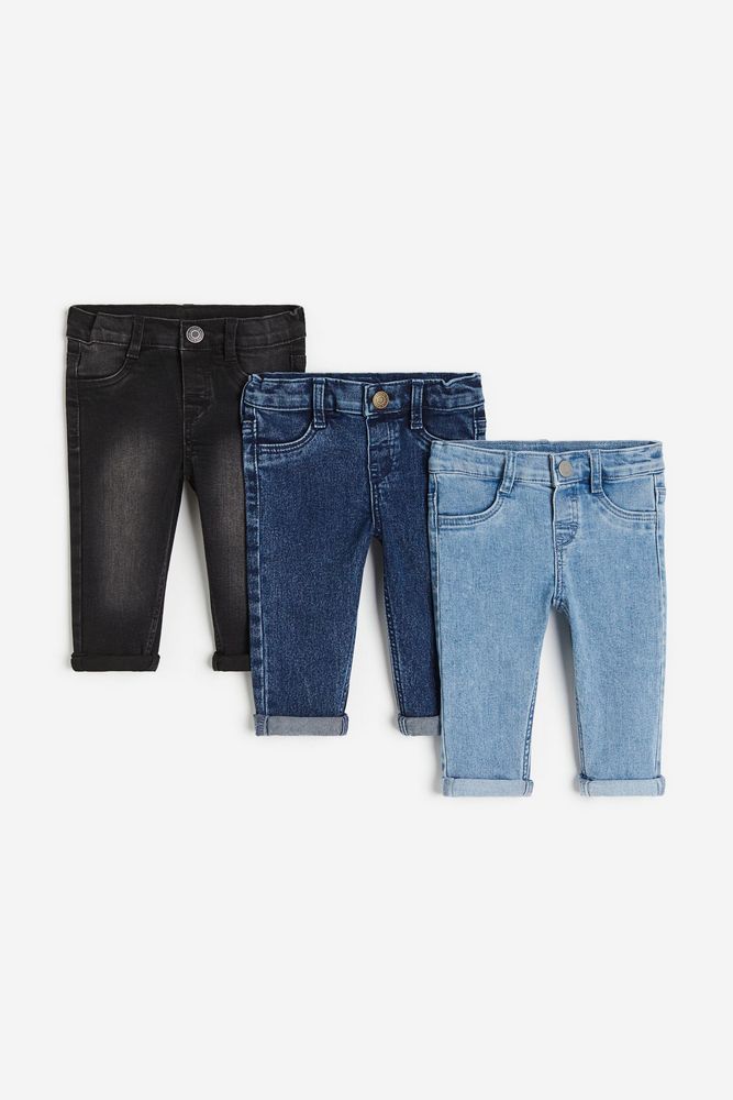

Джинсы детские H&M 1045773, Джинсовый синий, черный, 92, 1045773