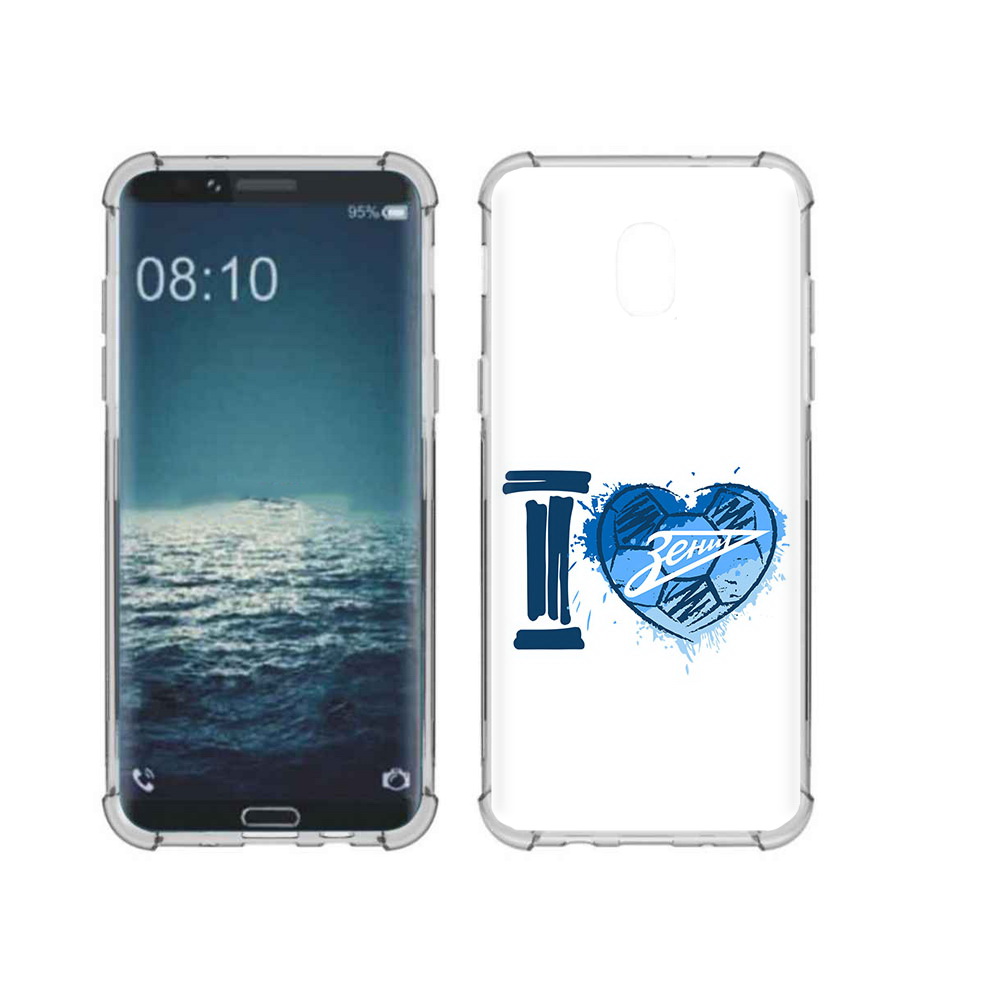 

Чехол MyPads Tocco для Samsung Galaxy J3 ФК я люблю зенит (PT226926.574.186), Прозрачный, Tocco