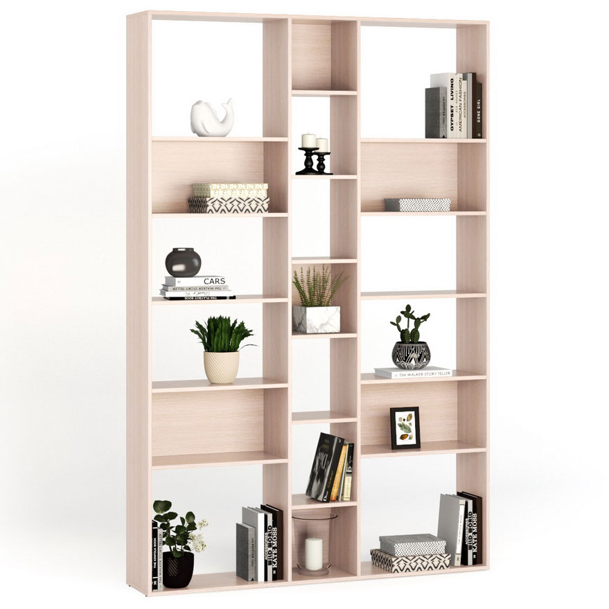 

Стеллаж перегородка для зонирования комнаты 1841х252х2237 мм МагМебель №14 дуб молочный, Бежевый, Стеллаж перегородка для зонирования комнаты 1841х252х2237 мм №14