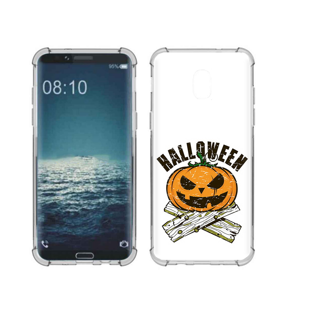 

Чехол MyPads Tocco для Samsung Galaxy J3 Хэллоуин доски тыква (PT226926.574.194), Прозрачный, Tocco