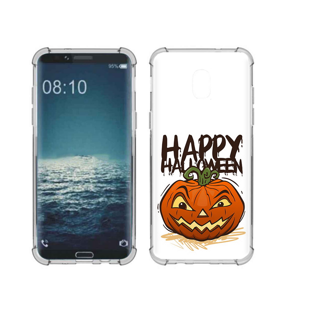 

Чехол MyPads Tocco для Samsung Galaxy J3 Хэллоуин счастливый (PT226926.574.195), Прозрачный, Tocco