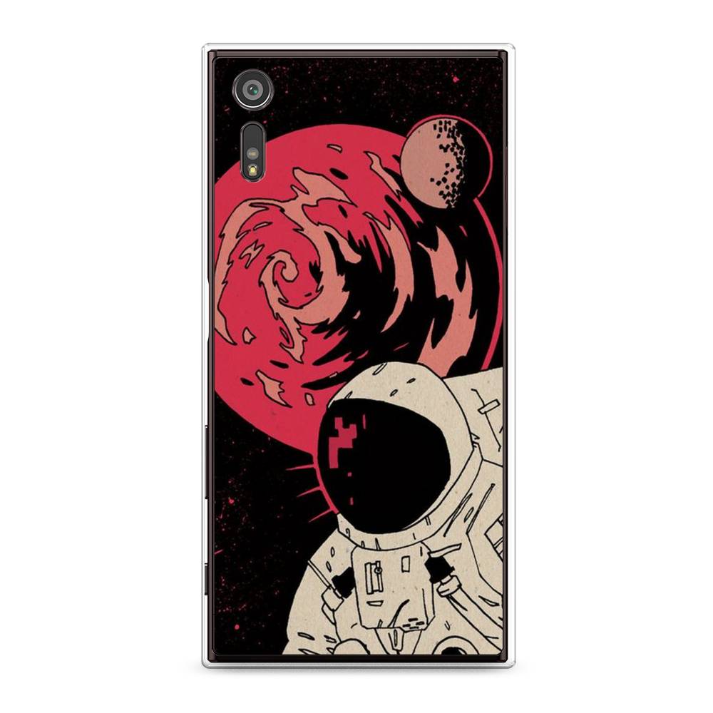 

Чехол для Sony Xperia XZ "Космонавт возле Марса", Черный;красный, 51450-2
