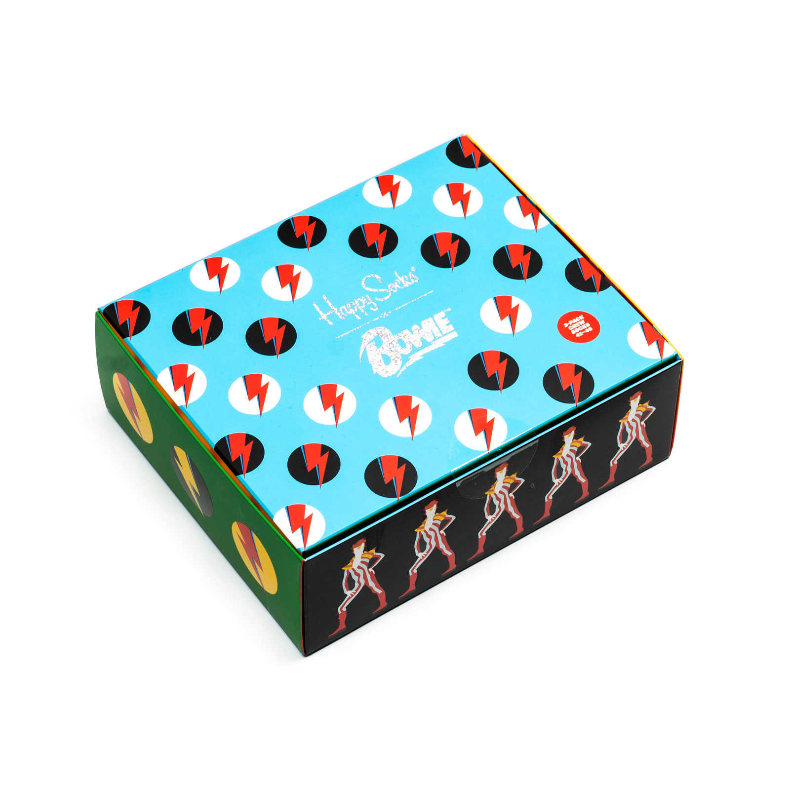 фото Набор носков унисекс happy socks bowie_gift_box_3-pack разноцветный 41-46 ru