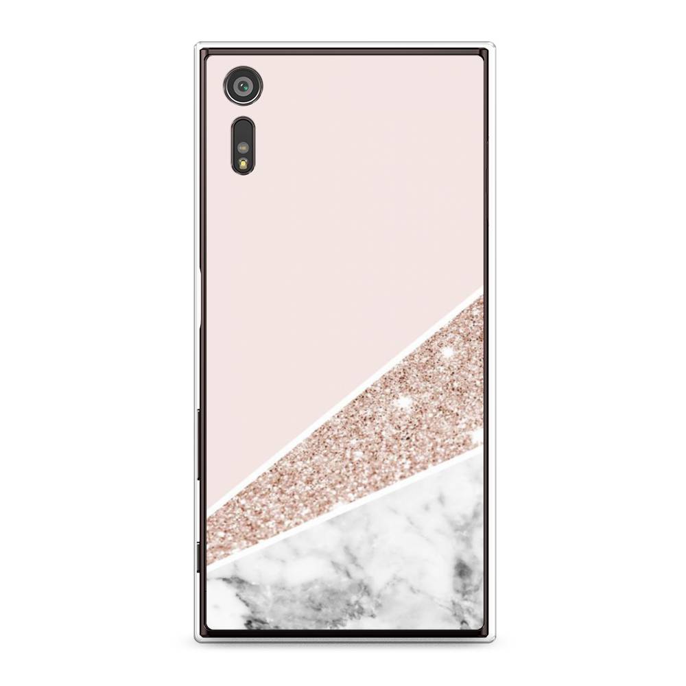 

Чехол для Sony Xperia XZ "Блестящий розовый мрамор", 51450-3