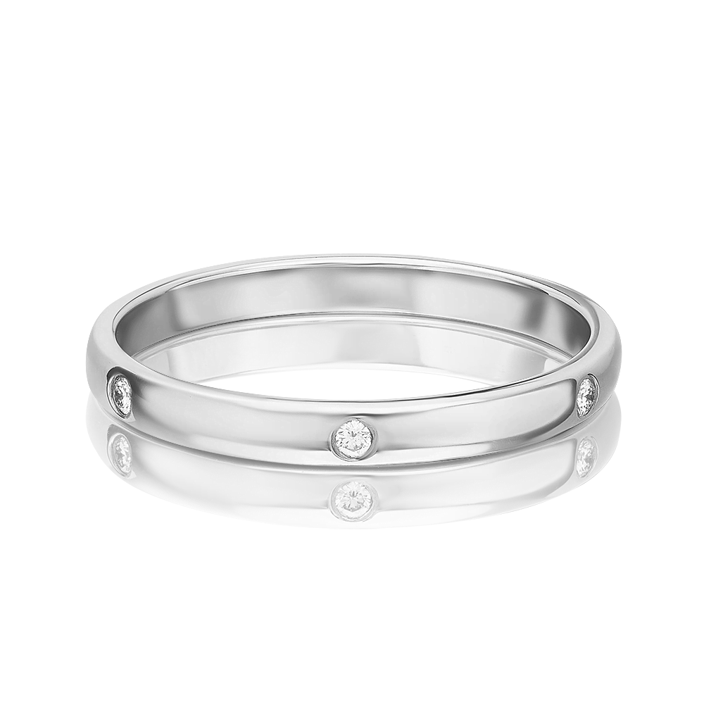 

Кольцо обручальное из золота р. PLATINA jewelry 01-1061-00-101-1120-30, бриллиант, 01-1061-00-101-1120-30