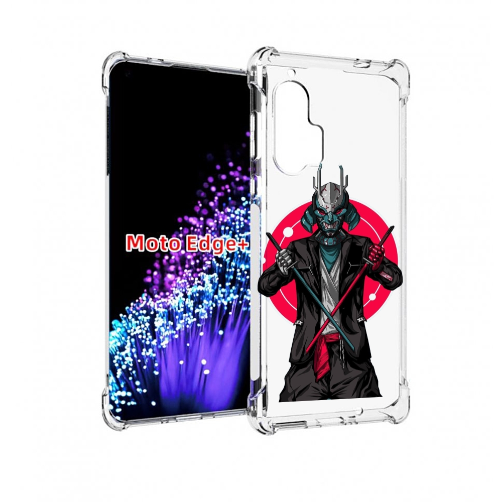 

Чехол MyPads якудза с катанами для Motorola Edge+ Plus, Прозрачный, Tocco