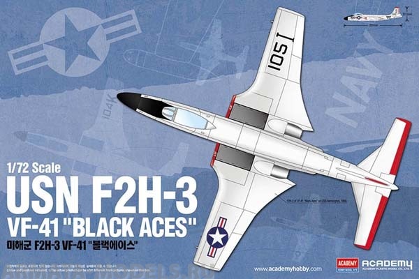 

12548 Самолет USN F2H-3 VF-41 Black Aces