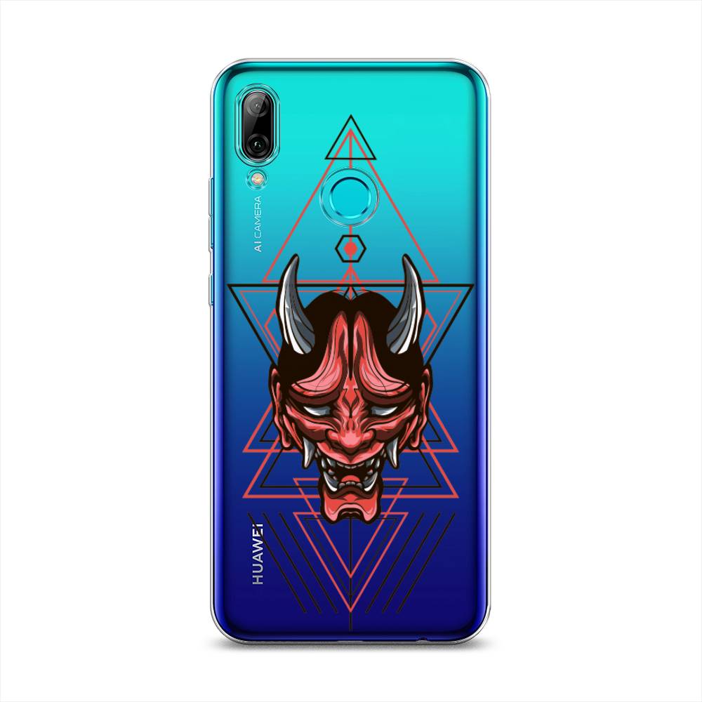 

Чехол на Honor 10 Lite "Hanya Oni mask", Серый;красный;черный, 67250-4