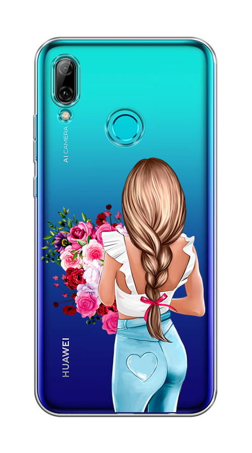 

Чехол на Honor 10 Lite "Девушка с цветами", Коричневый;розовый;бирюзовый, 67250-6