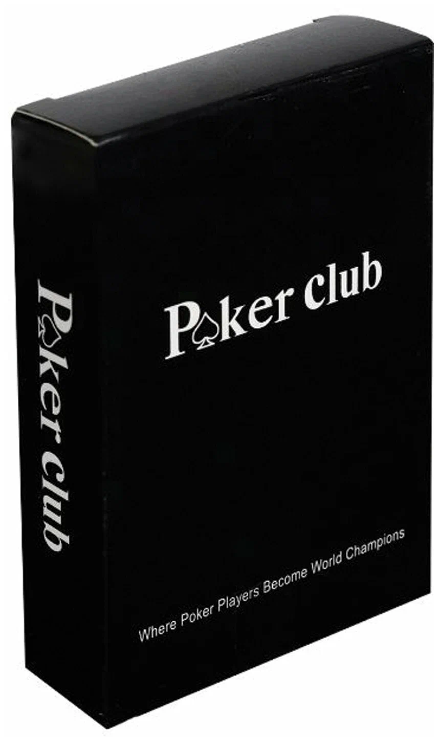 Набор из 3 шт, Карты игральные пластиковые "Poker club", 54 шт., 8,7х6,3 см, 25 мкм, ИН-91 100059603471