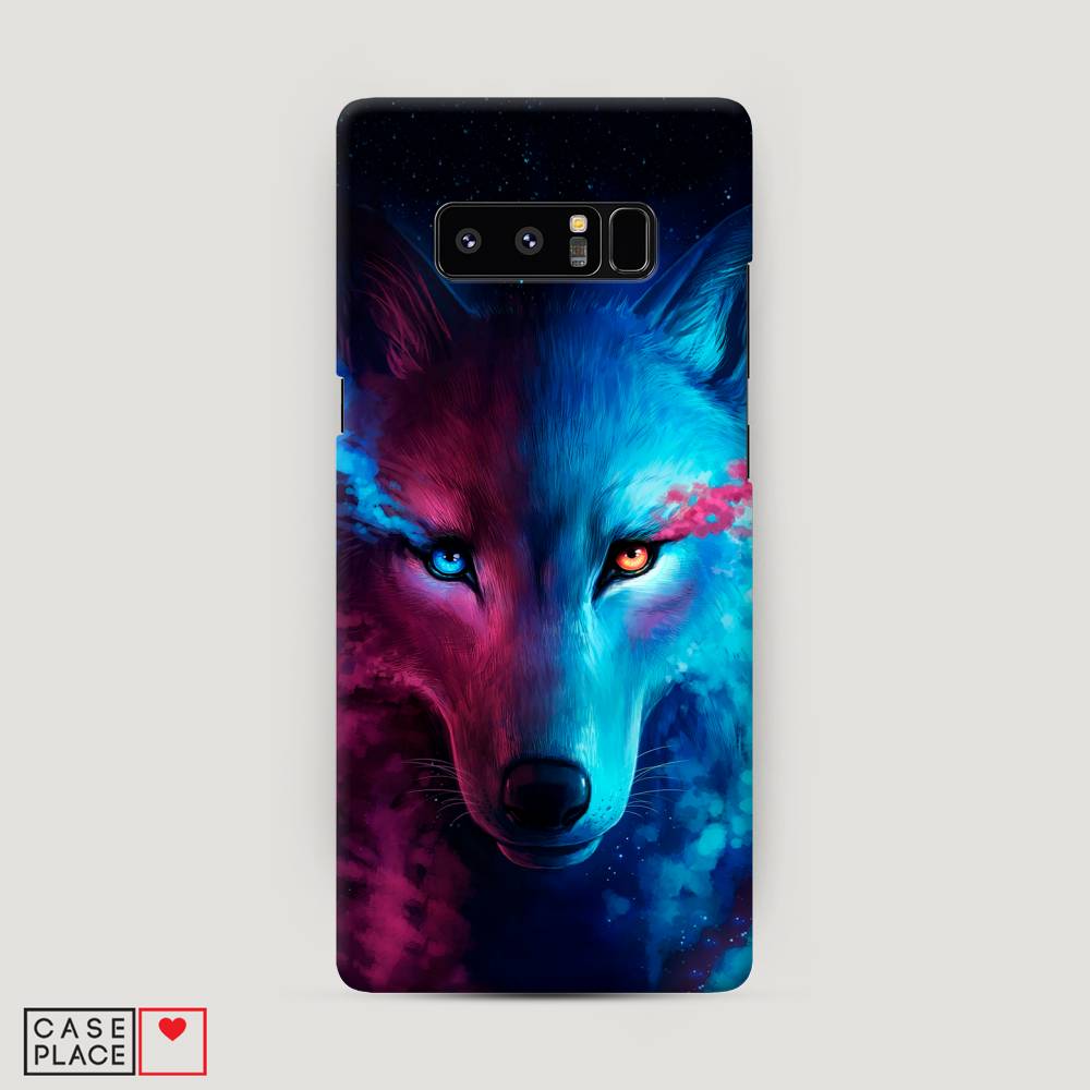 фото Чехол awog "волшебный волк" для samsung galaxy note 8