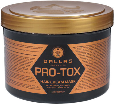 Купить Крем-маска для волос DALLAS Hair Pro-Tox восстановление структуры волос 500 мл