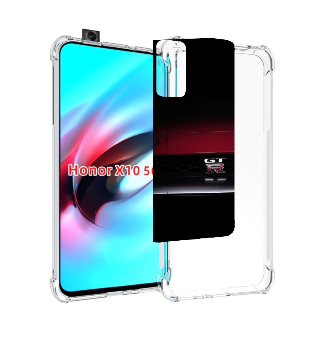 

Чехол MyPads nissan 1 мужской для Honor X10, Прозрачный, Tocco