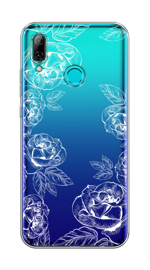 

Чехол на Honor 10 Lite "Розы графика", Черный;серый, 67250-2