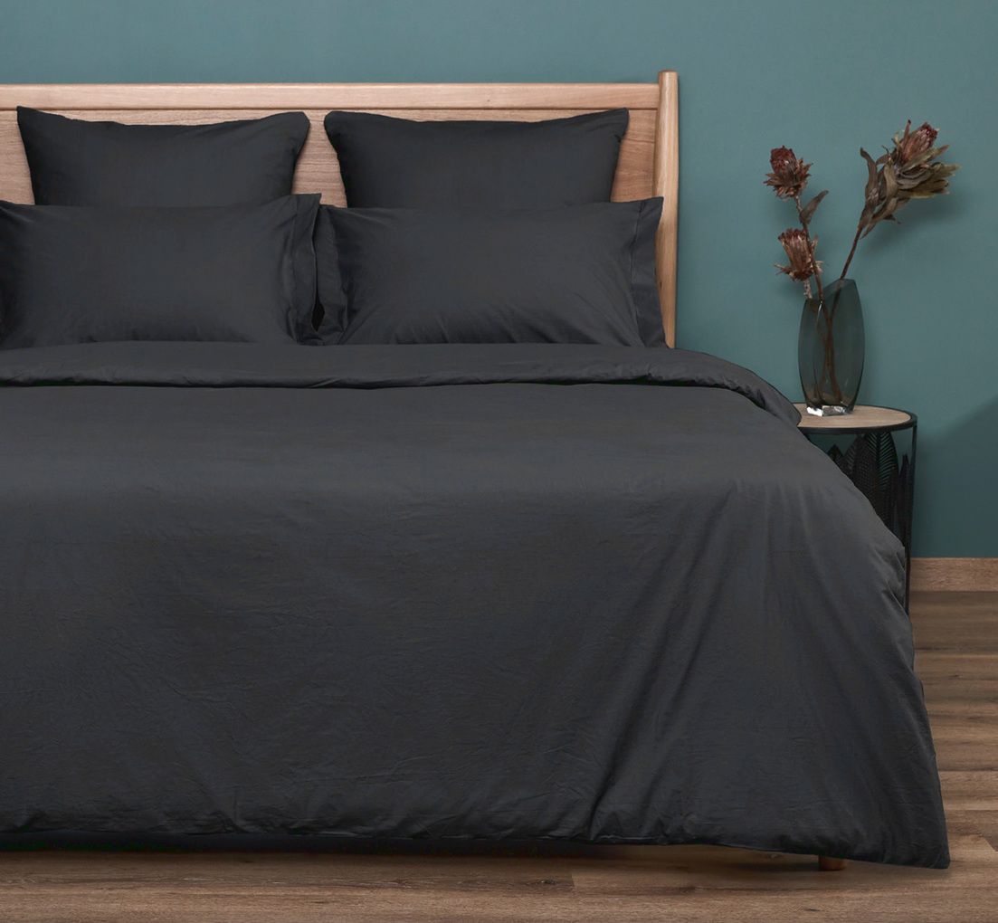 

Простыня Maktex Антроцитовый 160x200 см, Простыни из сатина на резинке 135
