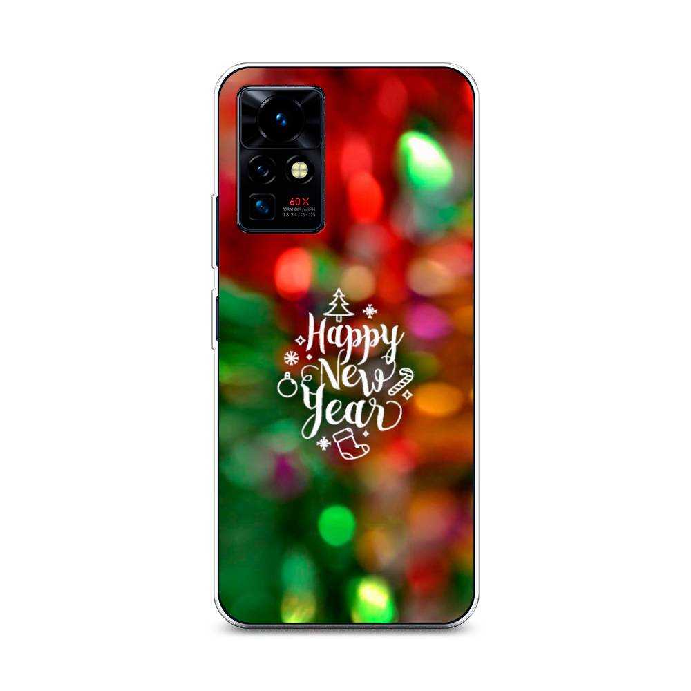 

Чехол на Infinix Zero X Pro "Новый Год на елке", Зеленый;красный;желтый, 3101150-5