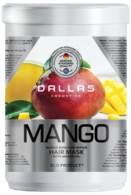 Купить Маска для волос DALLAS увлажняющая с маслом манго 1000 мл