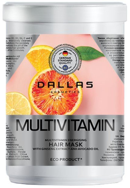 Купить Маска для волос DALLAS Multivitamin с комплексом мультивитаминов 1000 мл