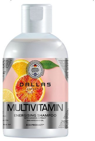 Шампунь для волос DALLAS Multivitamin с экстрактом женьшеня и маслом авокадо 500 мл  - Купить