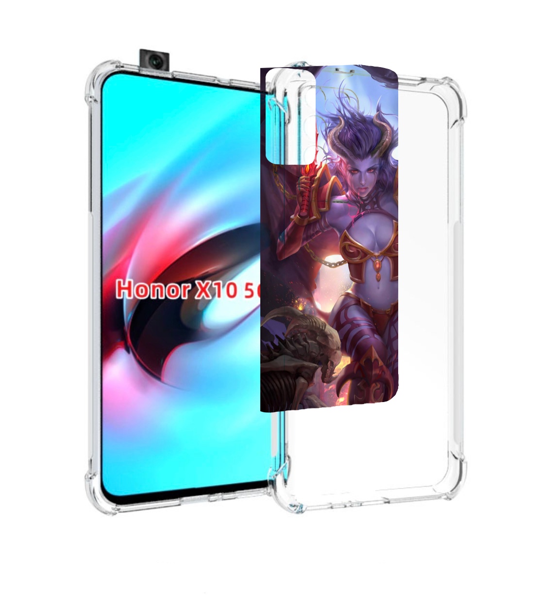 

Чехол MyPads queen of pain dota 2 для Honor X10, Прозрачный, Tocco