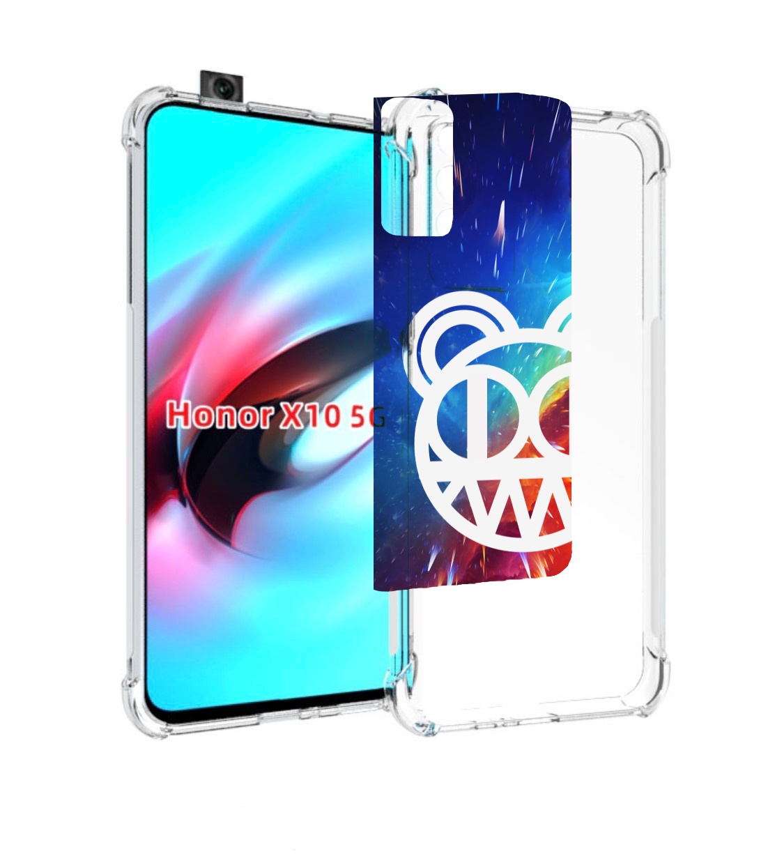 

Чехол MyPads radiohead cosmos для Honor X10, Прозрачный, Tocco