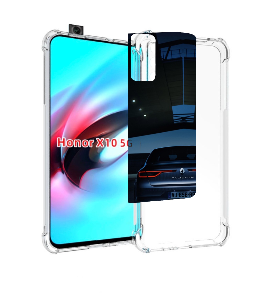 

Чехол MyPads renault 1 для Honor X10, Прозрачный, Tocco