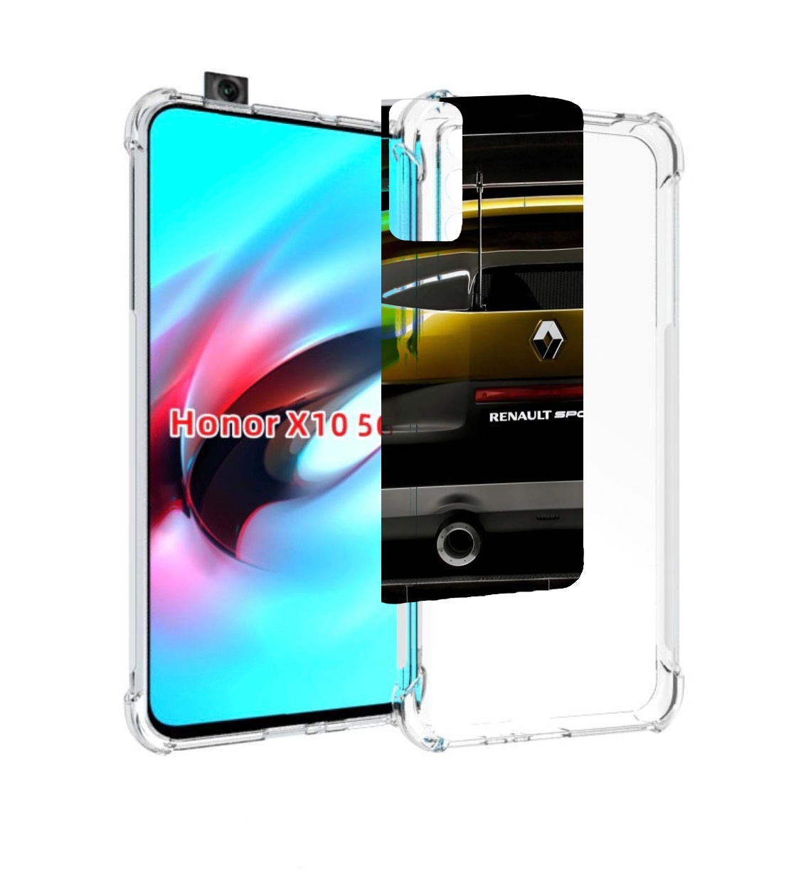 

Чехол MyPads renault-рено-3 мужской для Honor X10, Прозрачный, Tocco