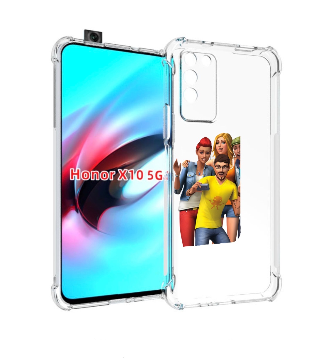 

Чехол MyPads sims для Honor X10, Прозрачный, Tocco
