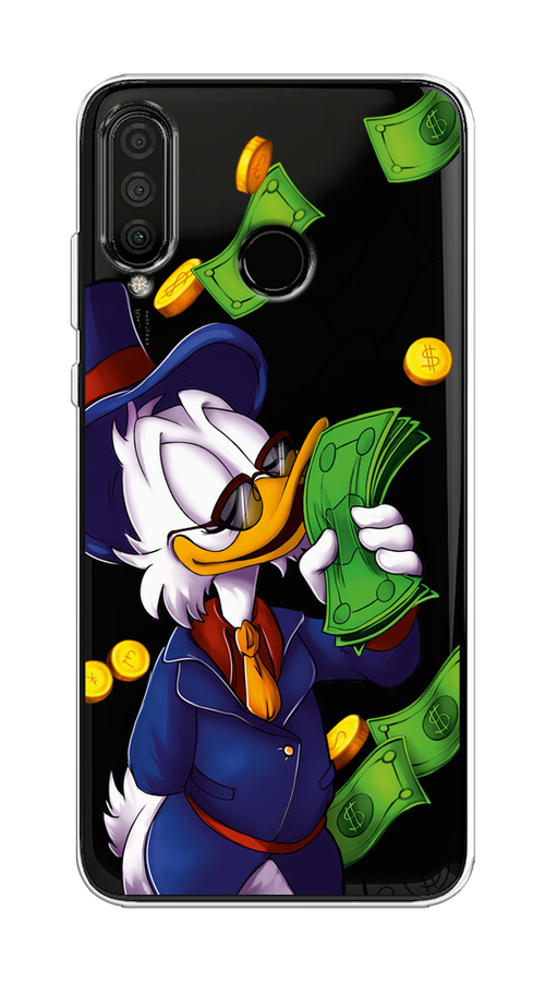 

Чехол на Huawei P30 Lite/Honor 20S/20 Lite 2020 "Scrooge McDuck with Money", Синий;зеленый;белый, 67950-6