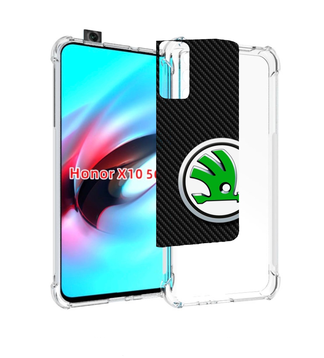 

Чехол MyPads skoda 2 для Honor X10, Прозрачный, Tocco