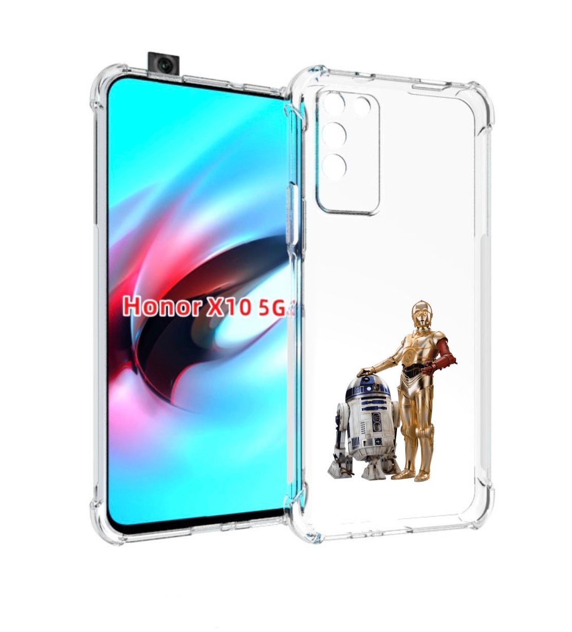 

Чехол MyPads starwars-звездные-воины для Honor X10, Прозрачный, Tocco